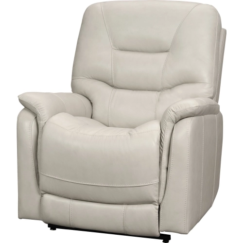 Lorence Power Lift Chair Recliner w/ Power Head Rest in Cream Leather